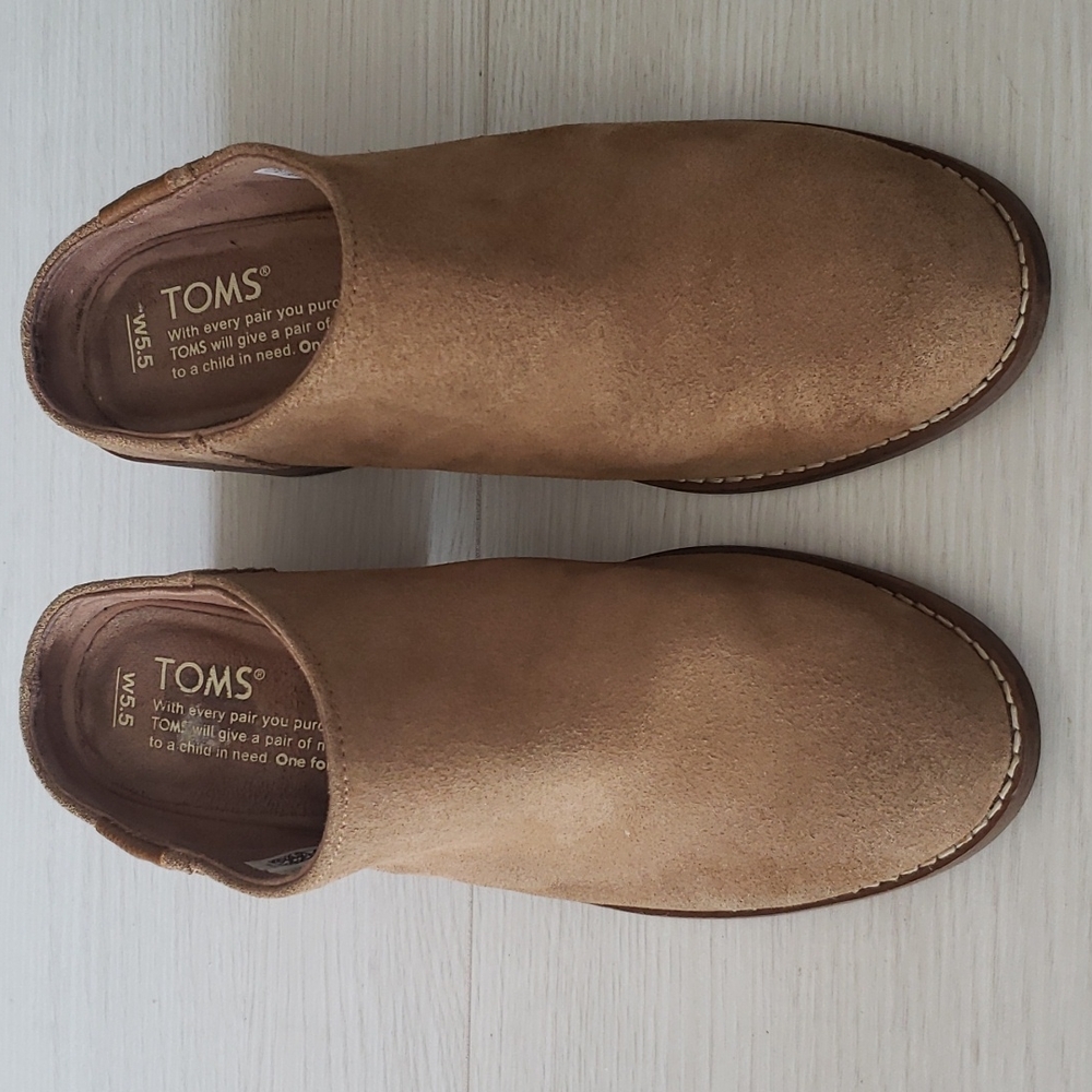 Toms Tan Suede Women's Mules